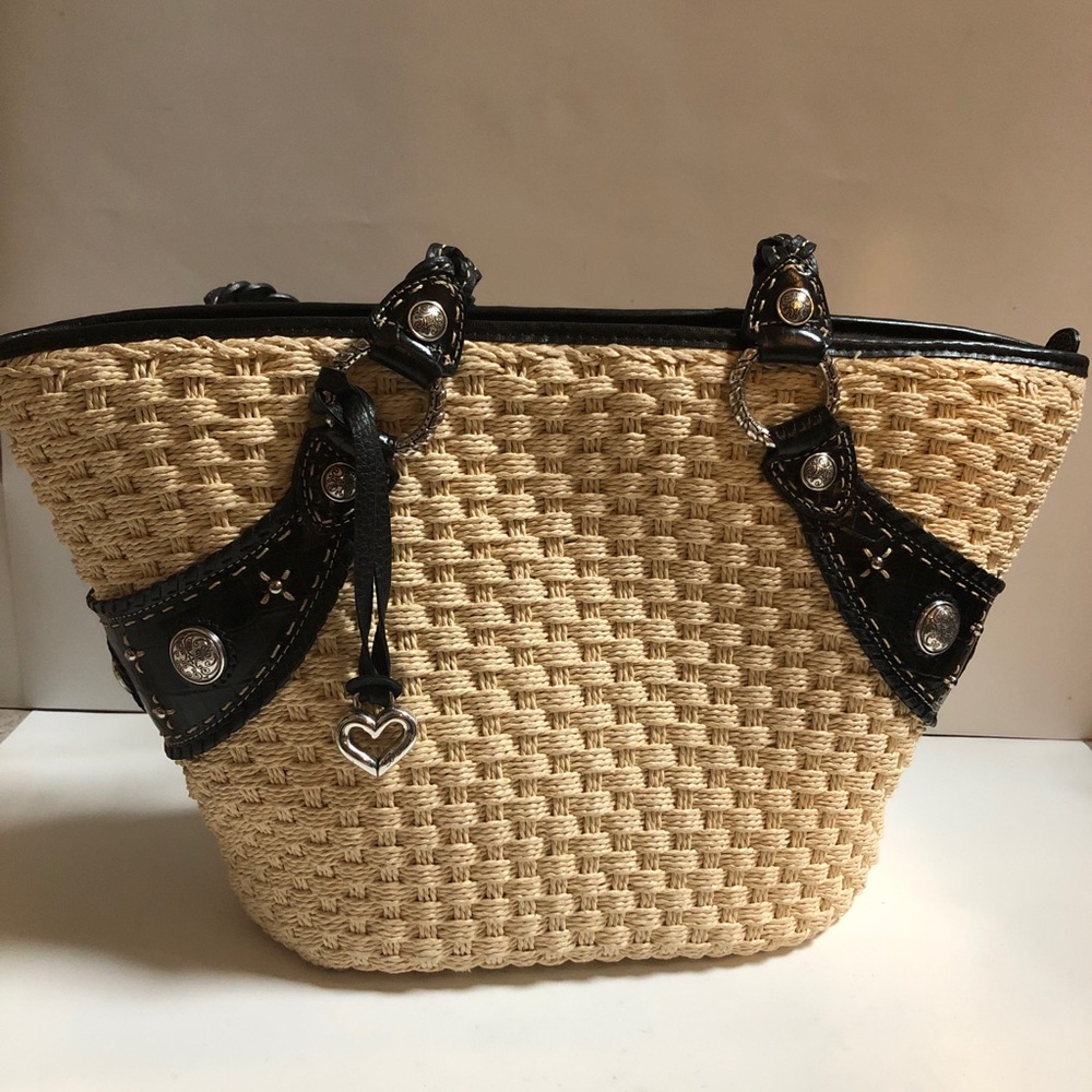 🌷HP🌷Brighton Beautiful Straw Rope Tote Bag - Picture 2 of 8